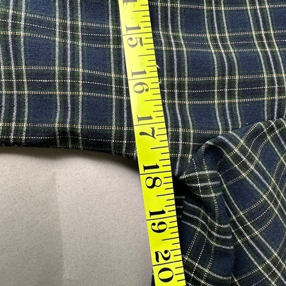 Next Page Plaid Jacket Blazer with Pockets Blue Medium 90s Brit Preppy School - Picture 6 of 12